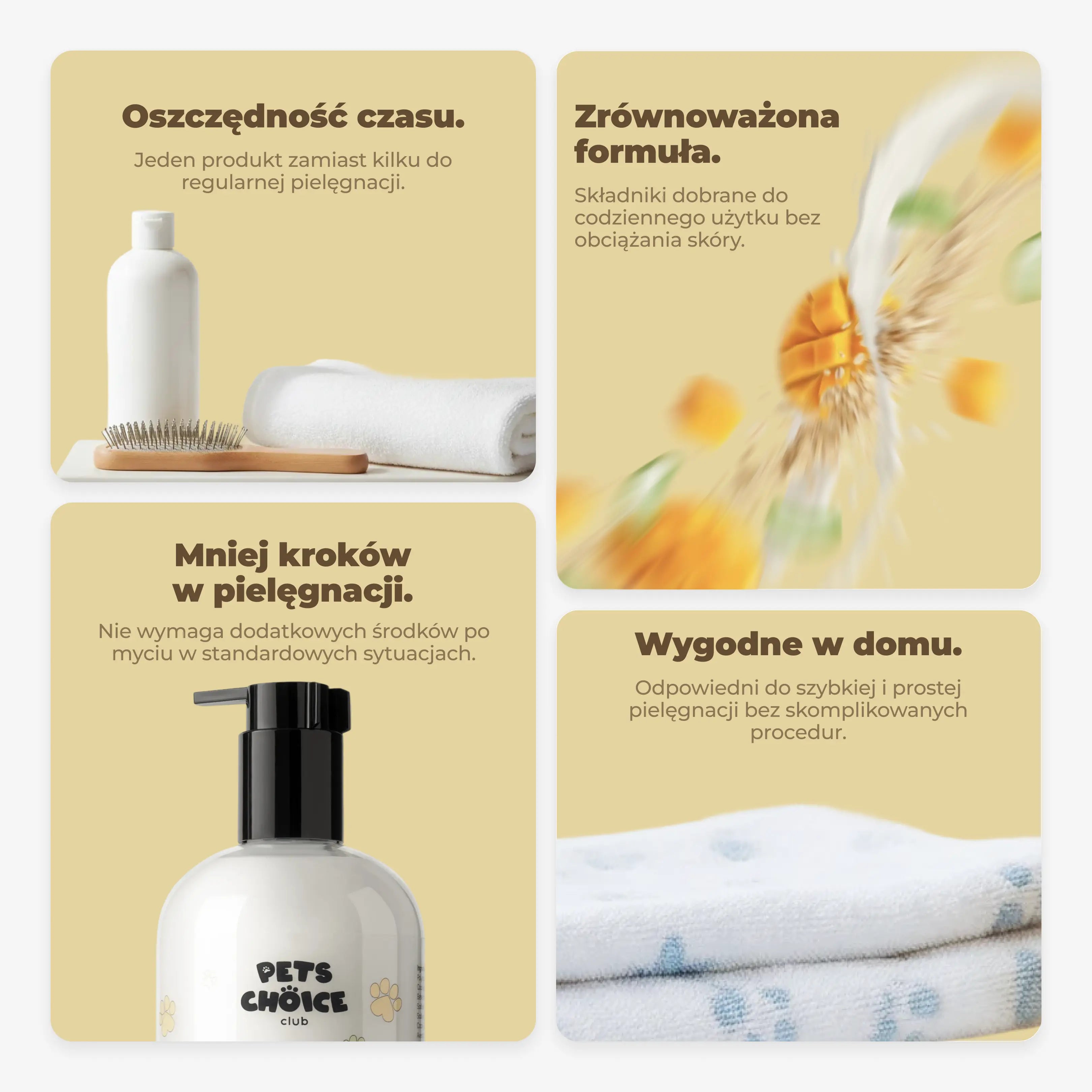 Szampon 5w1 pielęgnacyjny dla psów, zapach mango, 500 ml