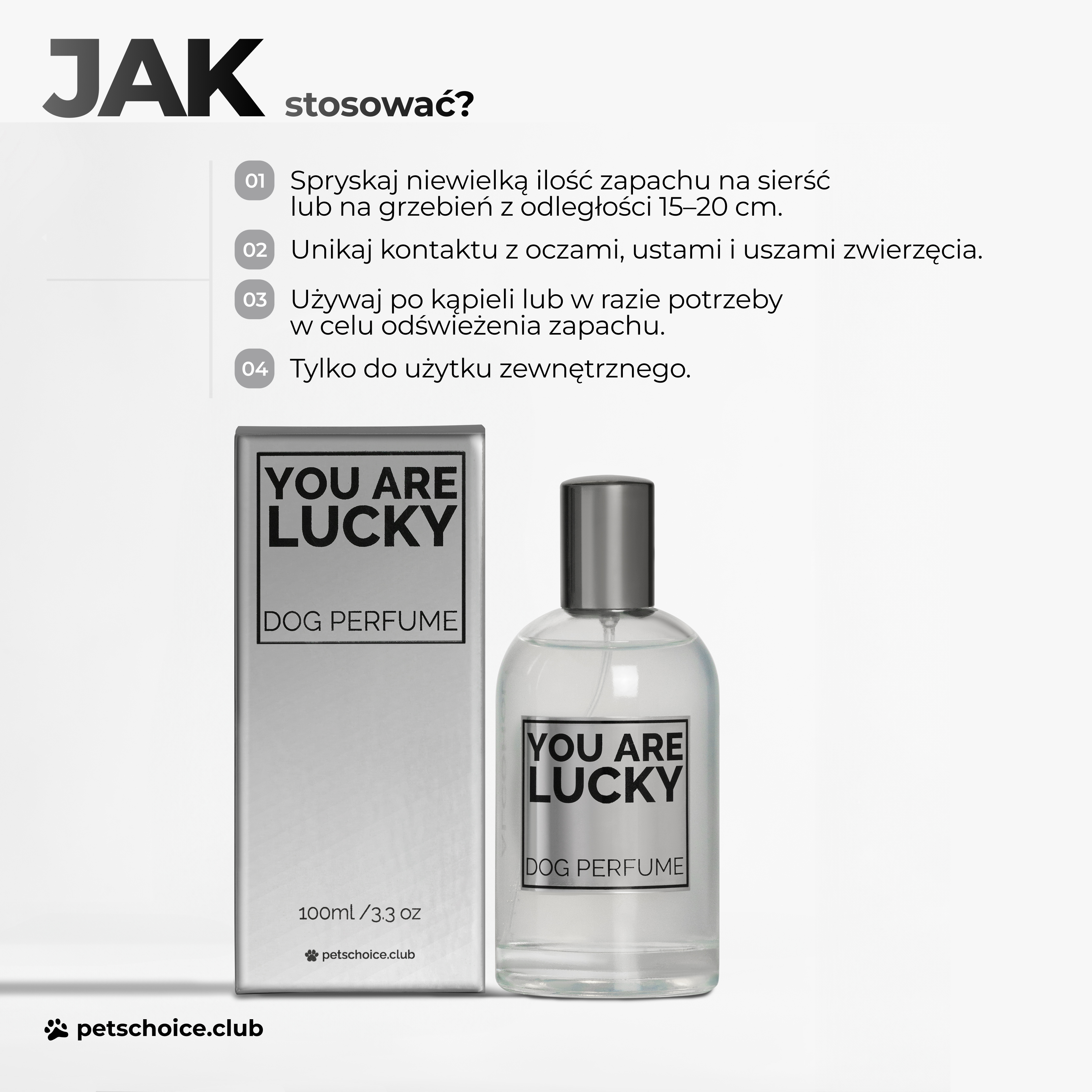 Zapach pielęgnacyjny do sierści psa YOU ARE LUCKY , 100 ml