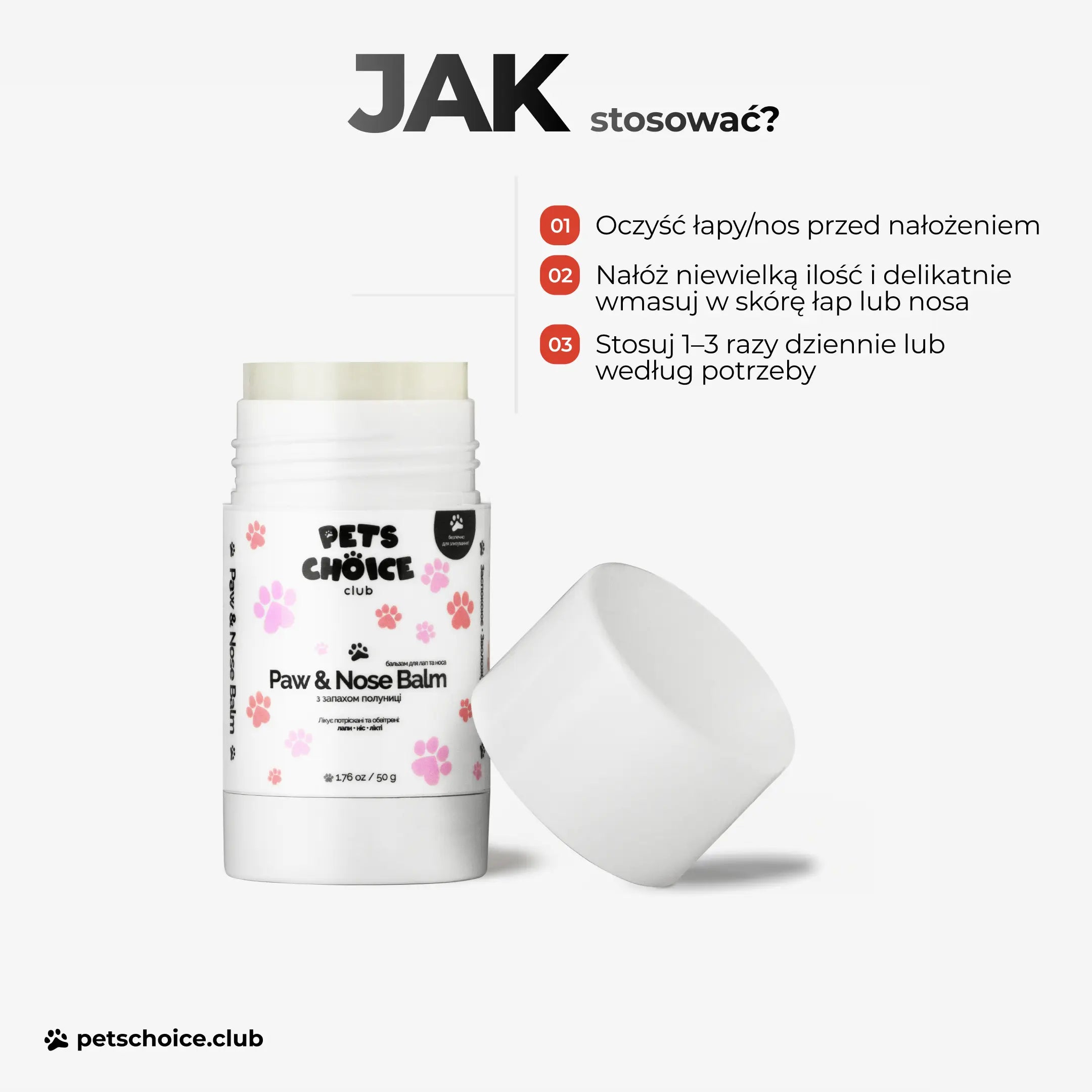Balsam pielęgnacyjny do łap i nosa psa, 50 g
