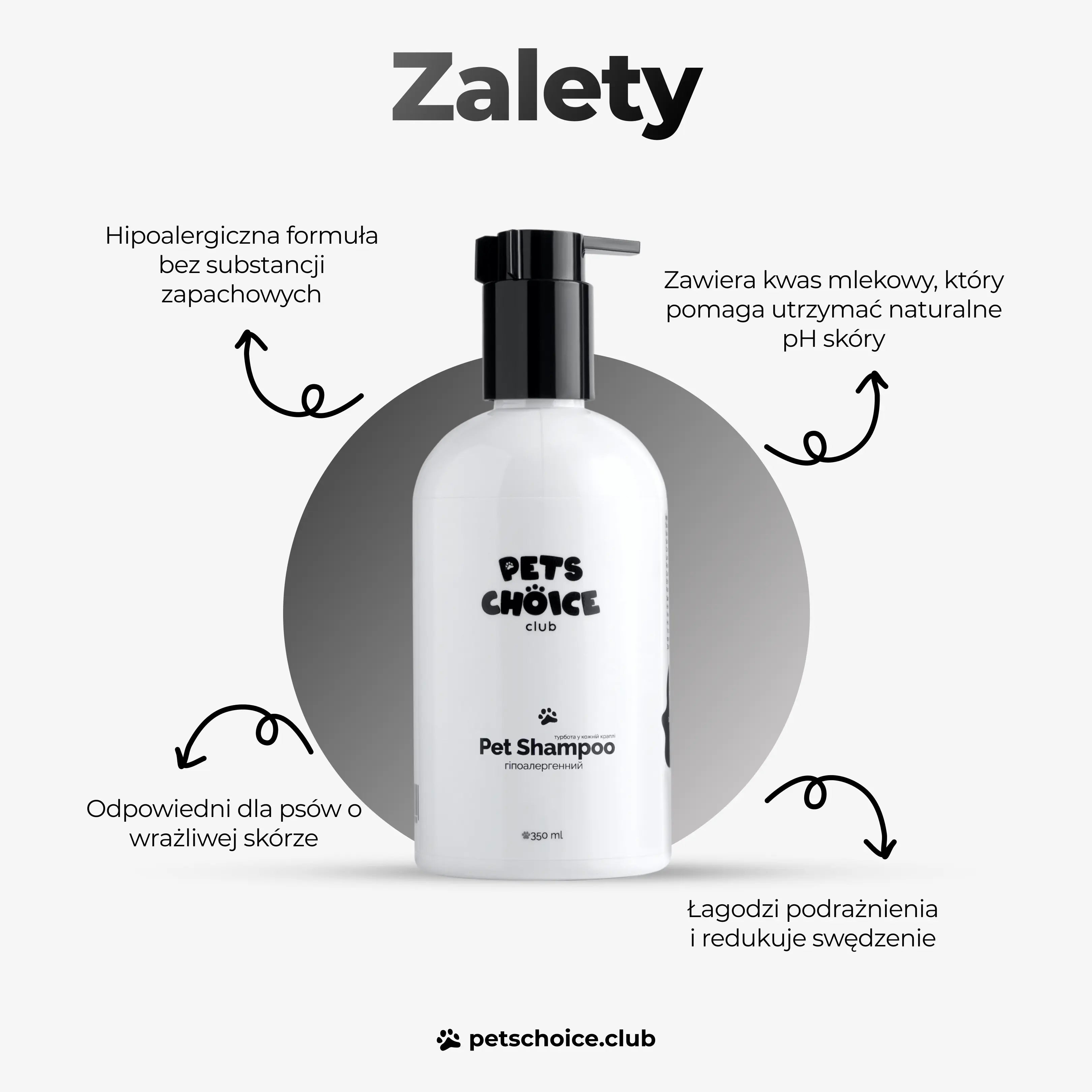 Bezzapachowy szampon pielęgnacyjny dla psów, 350 ml