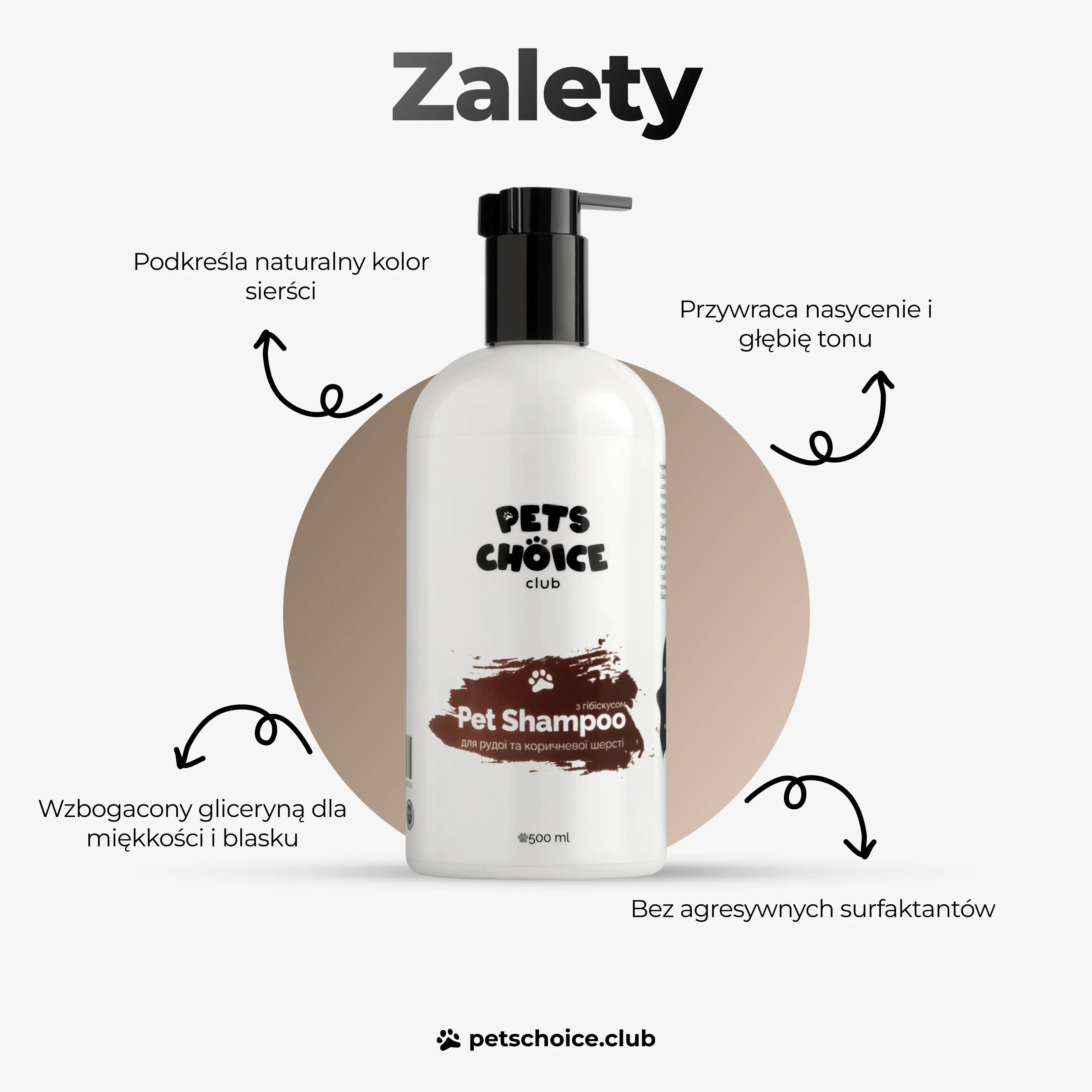 Szampon dla psów o rudym umaszczeniu, hibiskus, 350 ml
