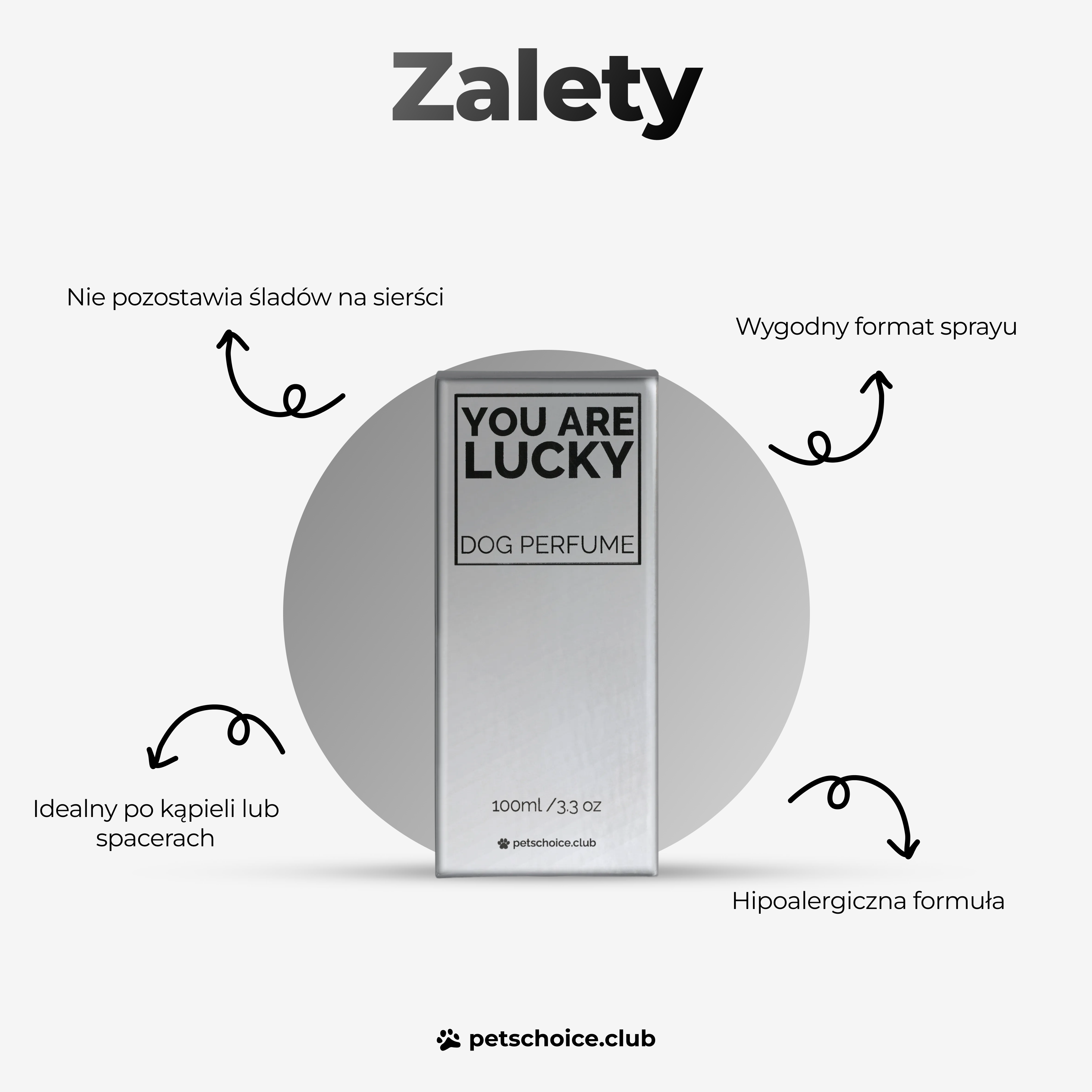 Zapach pielęgnacyjny do sierści psa YOU ARE LUCKY , 100 ml