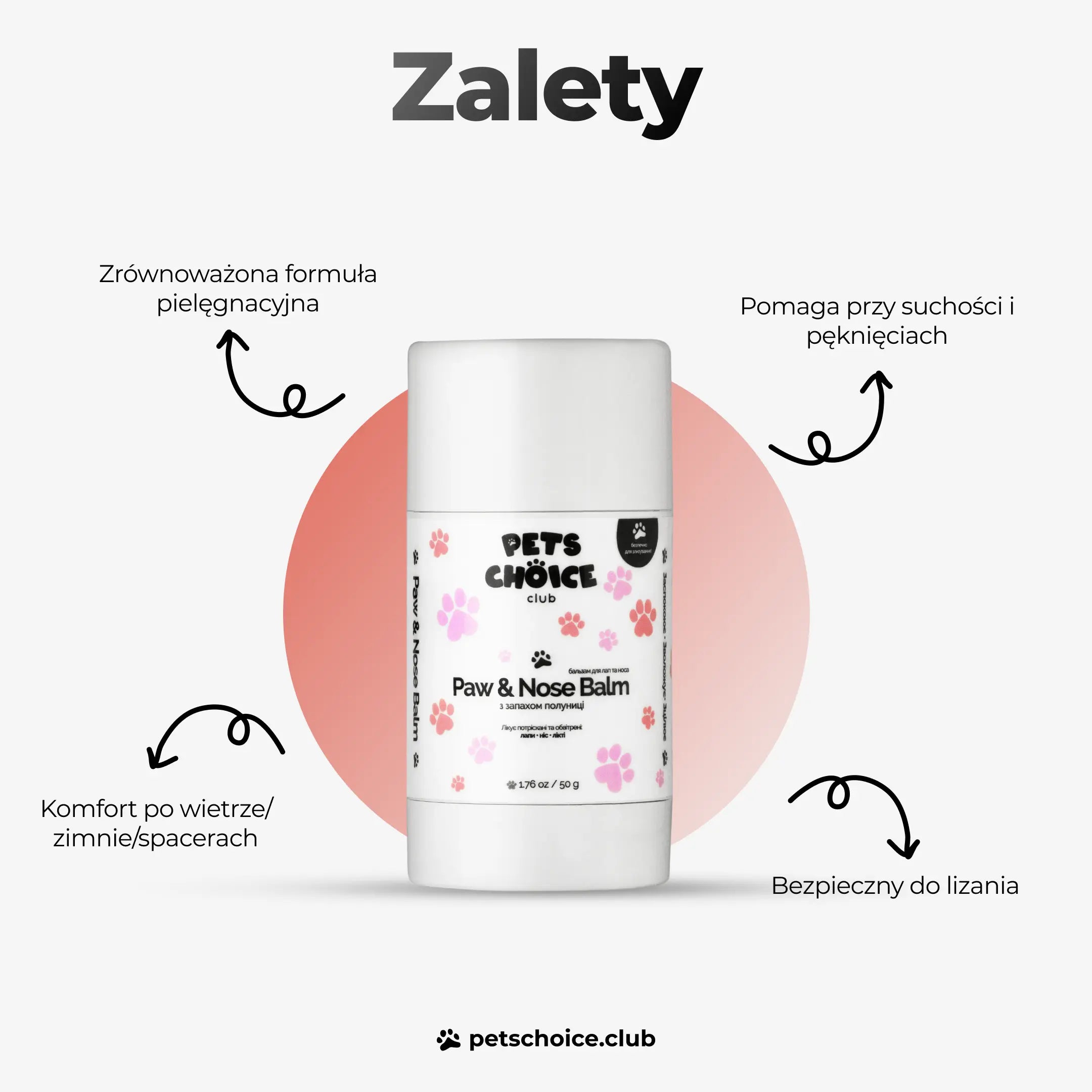 Balsam pielęgnacyjny do łap i nosa psa, 50 g